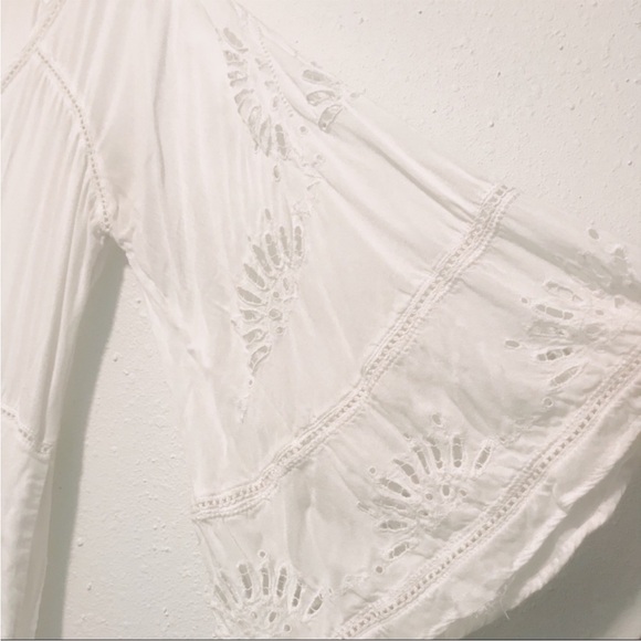 Amuse Society Boho White Maxi Dress - Picture 3 of 3